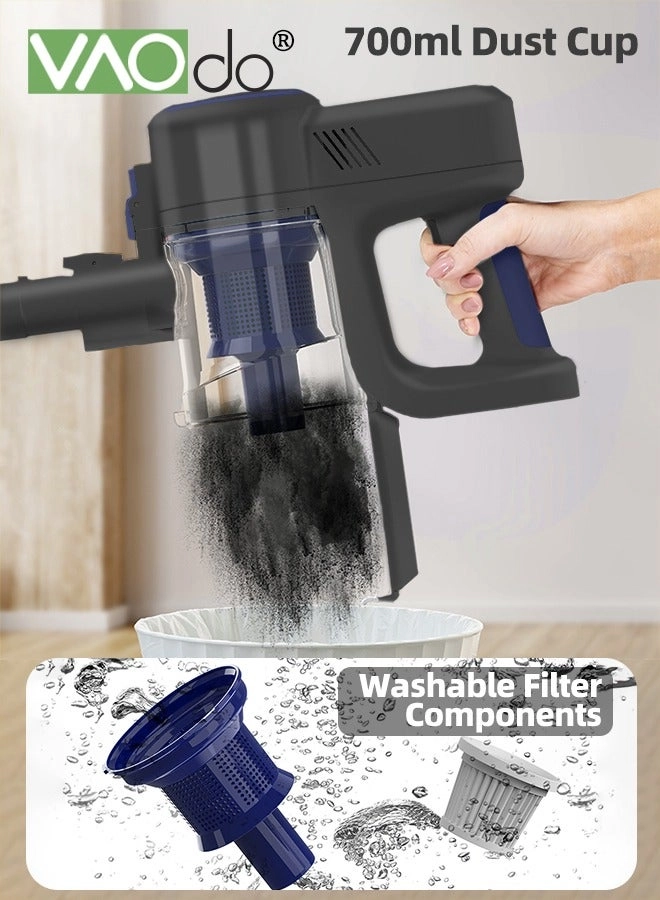 Multifunctional Cordless Vacuum Cleaner - 150W 11000Pa 40Mins Runtime