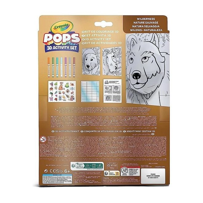 Pops Super 3D Activity Set - 18 washable markers