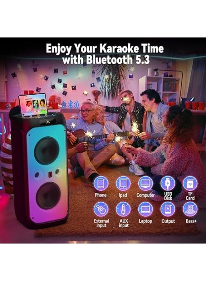 Karaoke machine - 2 wireless microphone