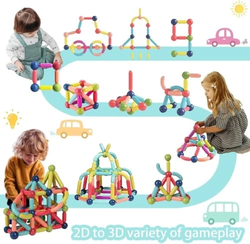 Magnetic Balls and Rods Set - 42pcs