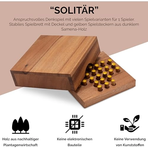 Solitaire Wooden Puzzle (226) - 3 pcs