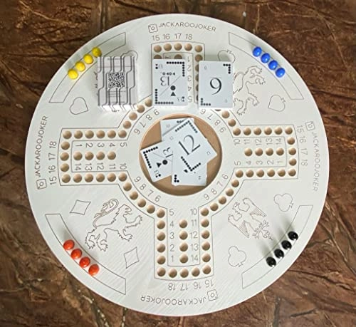 board game - double side 4-6 players Marbles and cards