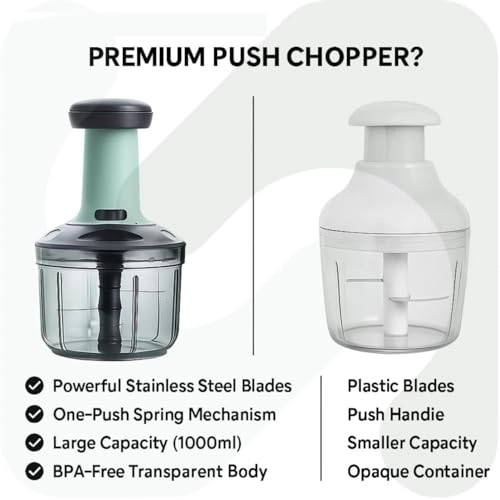 Push Chopper - 1.1L 5 Blades