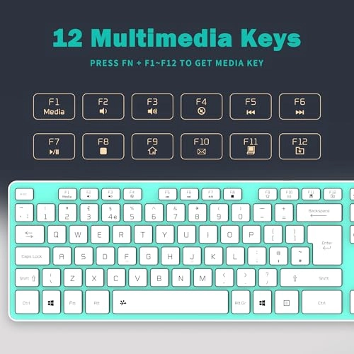 Slim USB Wired Keyboard - UK Wired