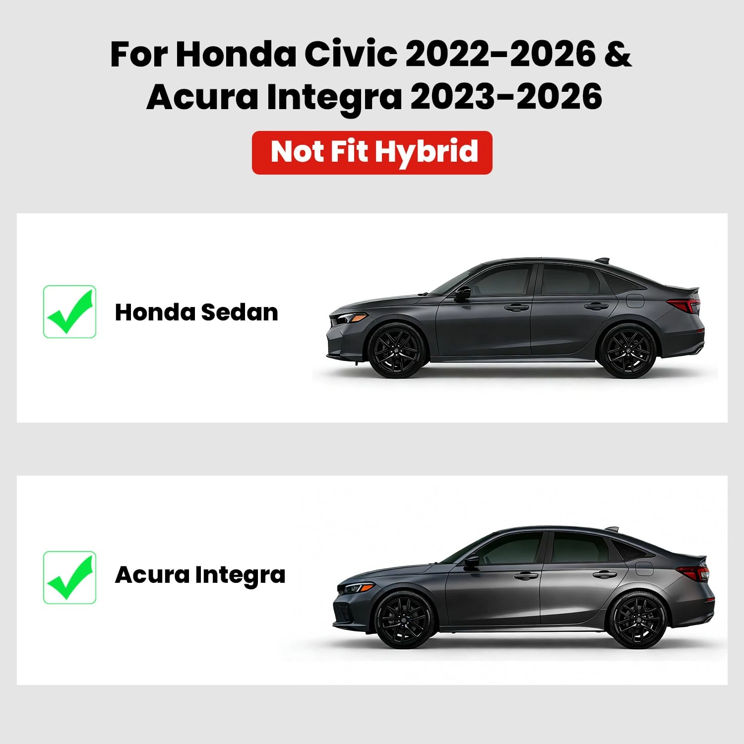 Floor Mats - Honda Civic 2022-2025 2026 1st & 2nd Row