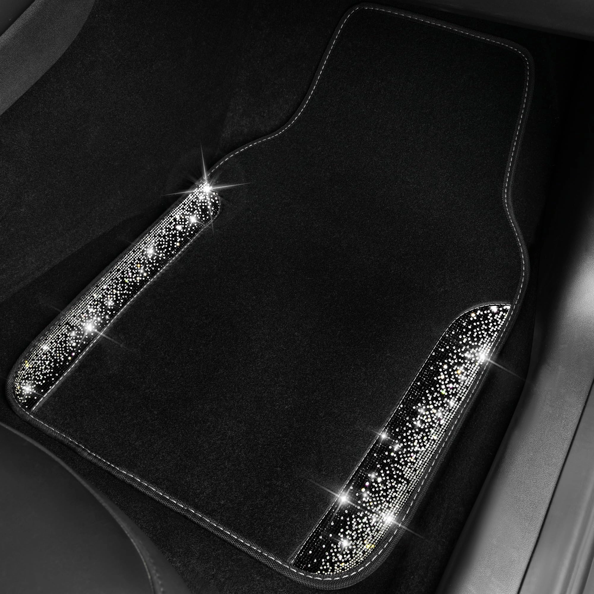 Bling Diamond Car Mats - 4.0 Count Universal Fit
