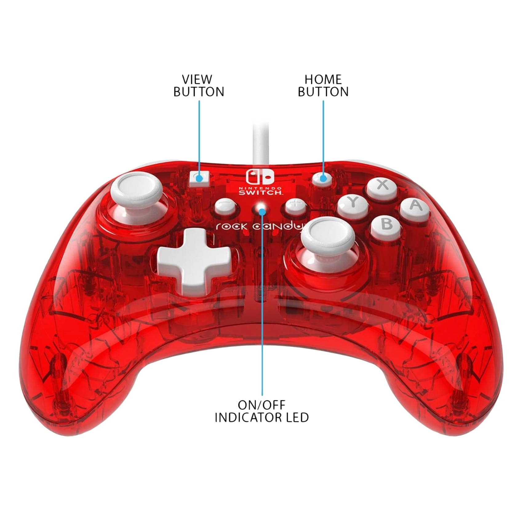 Rock Candy Controller - Red Nintendo