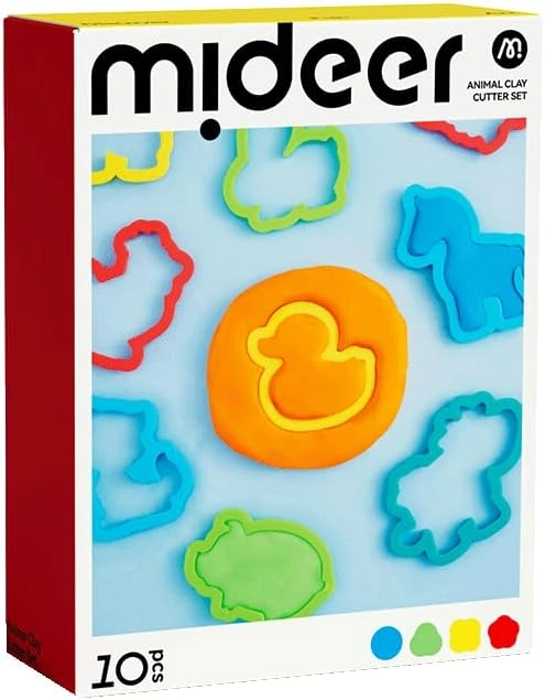MIDEER Clay Cutting Molds - plastic 10-piece set