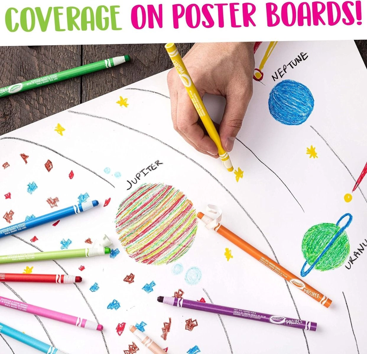 Easy Peel Crayon Pencils - 12pcs