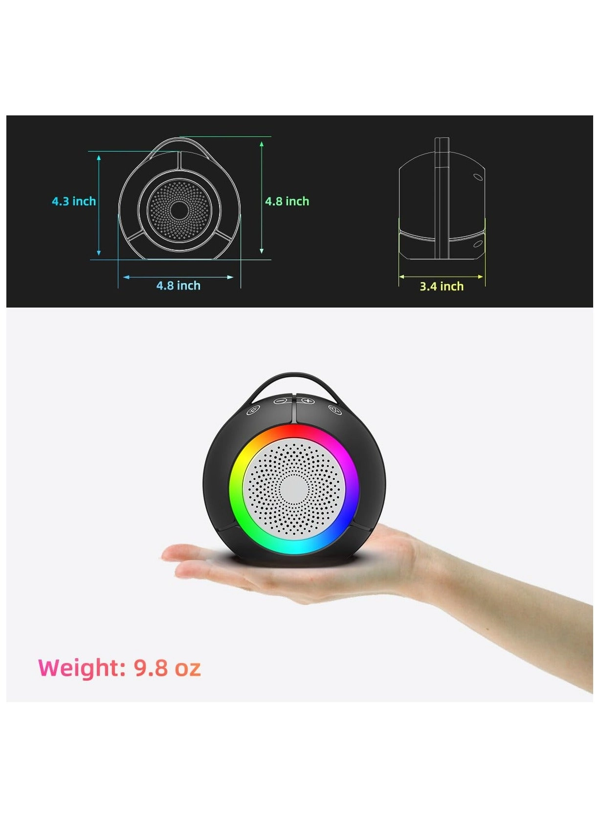 USB Computer Speakers - Plug-N-Play Dynamic RGB Light