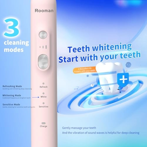 H13 - 40,000 vibrations 8 brush heads IPX7 Waterproof