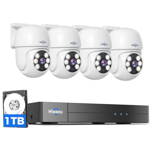 8CH DVR - 1TB HDD + 5MP PT Camera - IR Night Vision