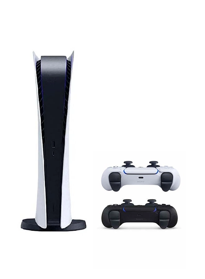 PlayStation 5 Digital Edition - International Version (Non-Chinese) + Extra White Controller