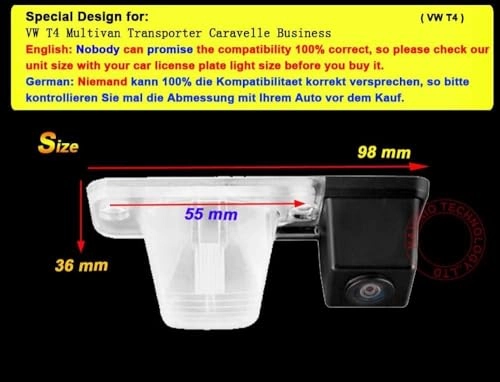 CCD car rear view camera - Night vision wireless 628 x 586