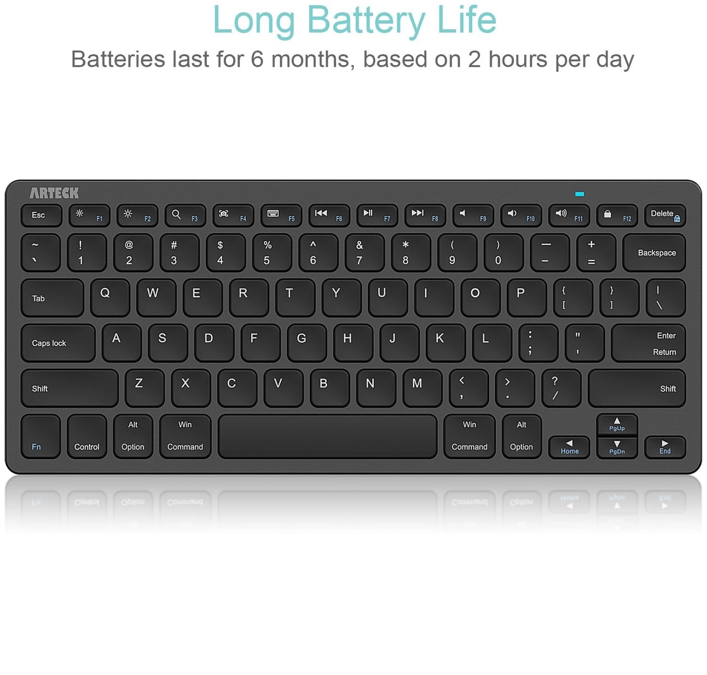 Ultra-Slim Bluetooth Keyboard - for iPad 10.2-inch/iPad Air/iPad 9.7-inch/iPad Pro/iPad mini iPhone Black