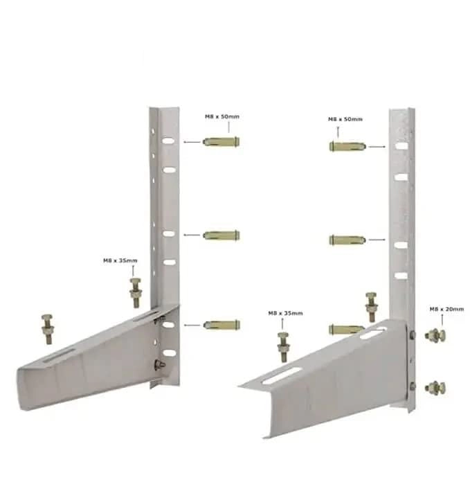 Split Air Conditioner Outdoor Unit Wall Mounting Brket Stand - 1 Ton 11 Ton 12 Ton 15 Ton 2 Ton
