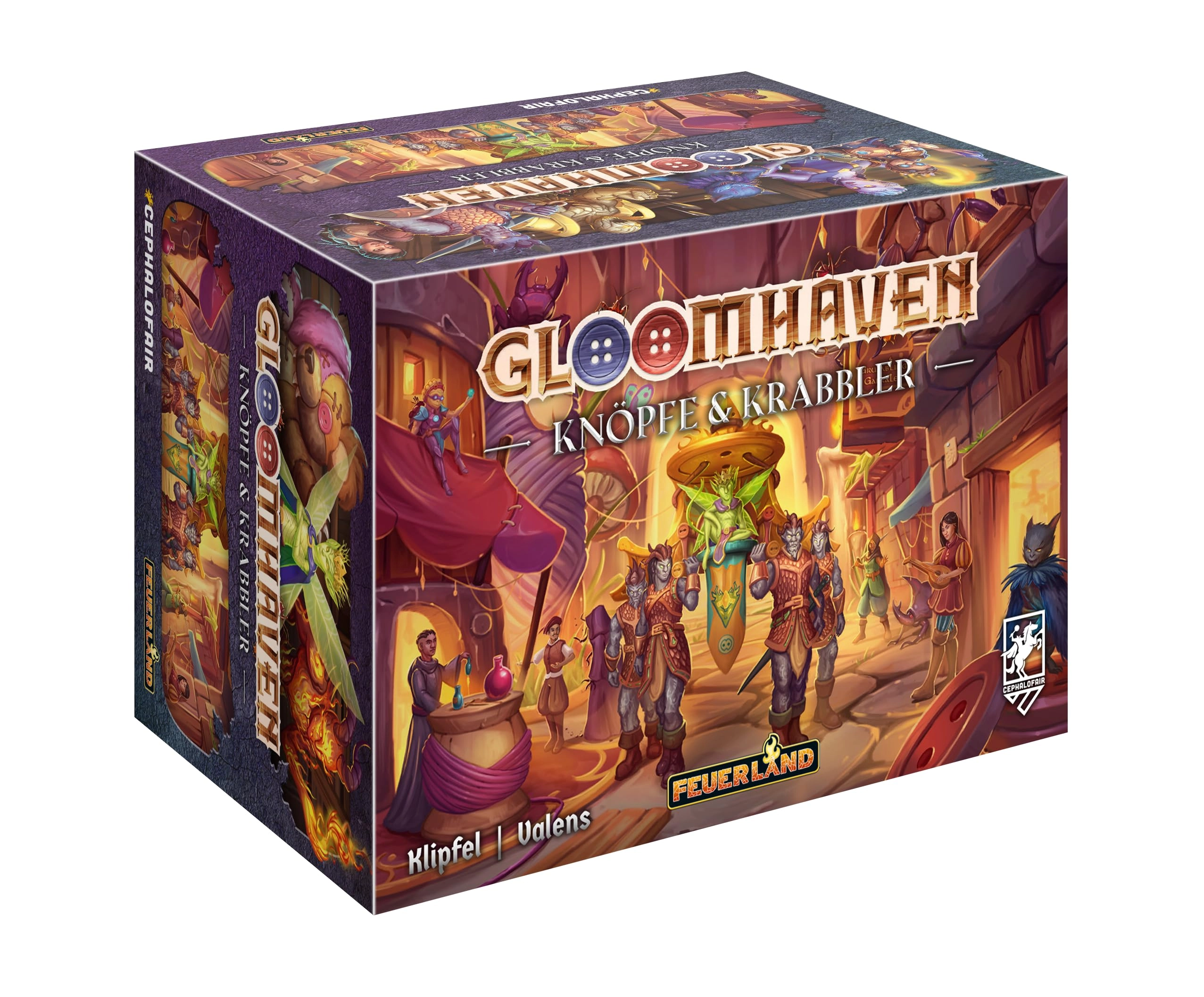 Feuerland Spiele Gloomhaven Buttons & Crawlers: Mini - 1-Player Campaign (German)