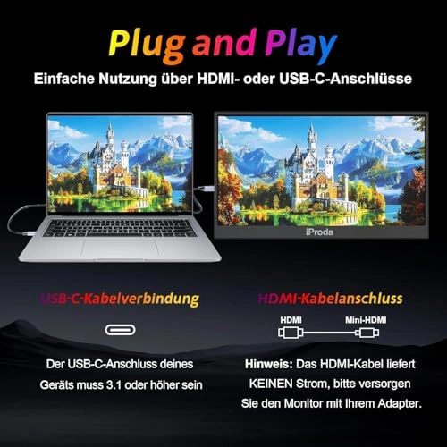 Portable Monitor - 2011071 15.6 inch 1920 x 1080