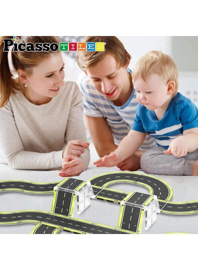 Magnetic Tiles Highway Printed Set - 16pcs