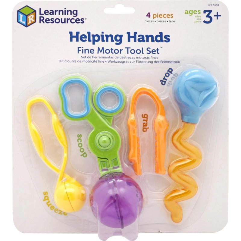 Learning Resources Helping Hands Fine Motor Tool Set - 3+ Years 4 Items