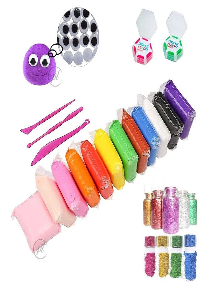 Trader Air Dry Magic Clay - 12 Colors 3+ years