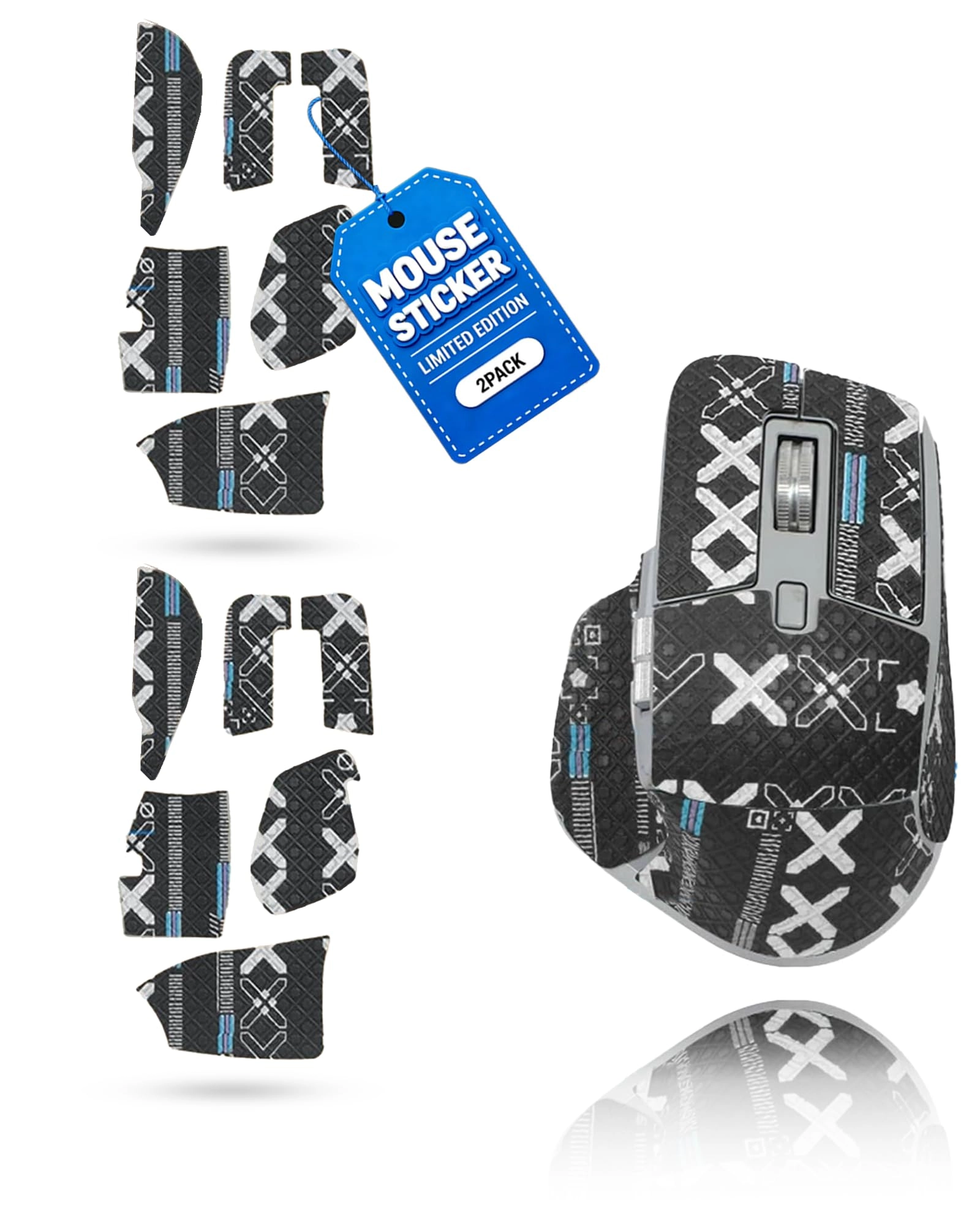 toergy Anti-Slip Grip Tape - Set of 2 for Logitech MX Master 3S
