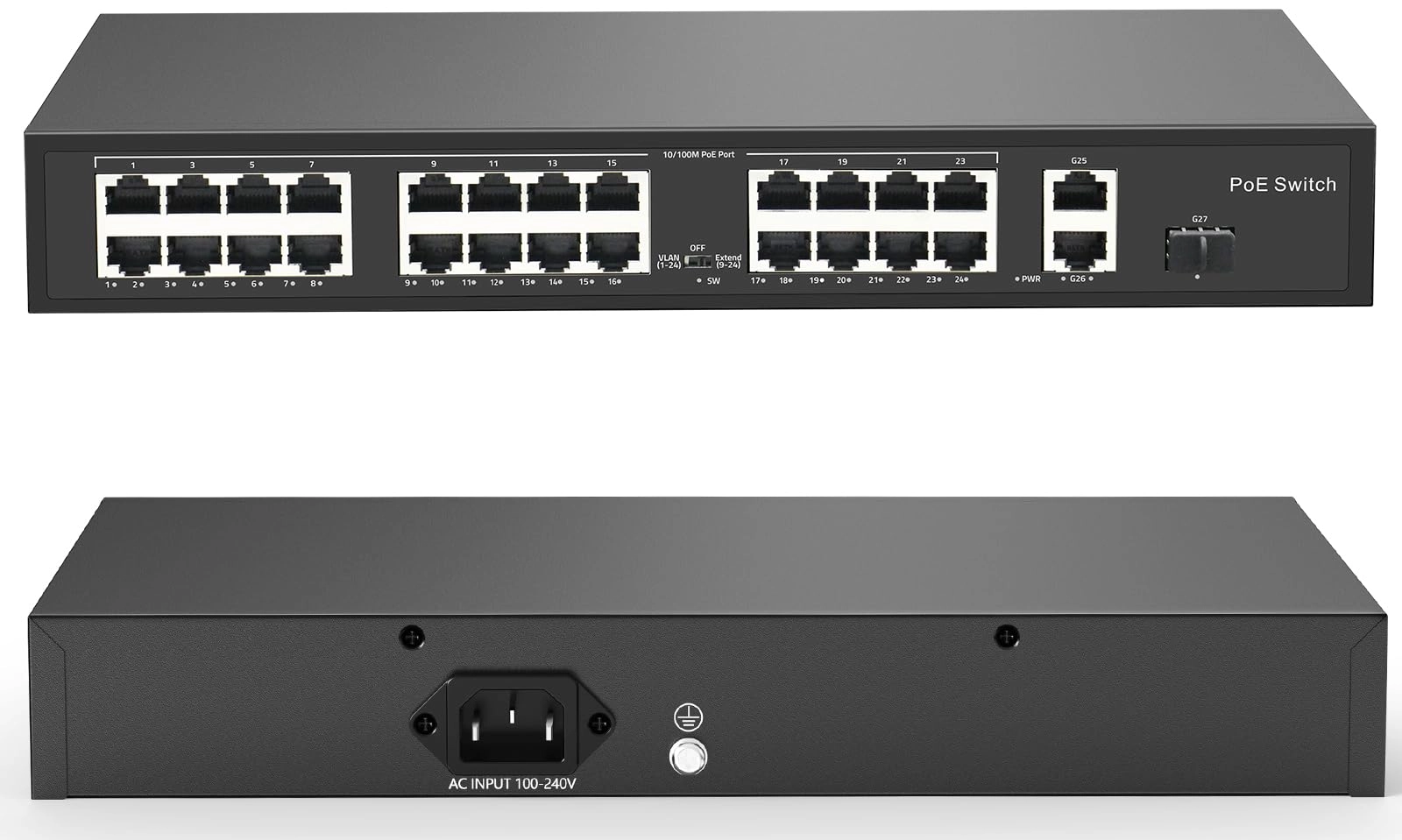 4COVR LY-POE24 - 24-ports