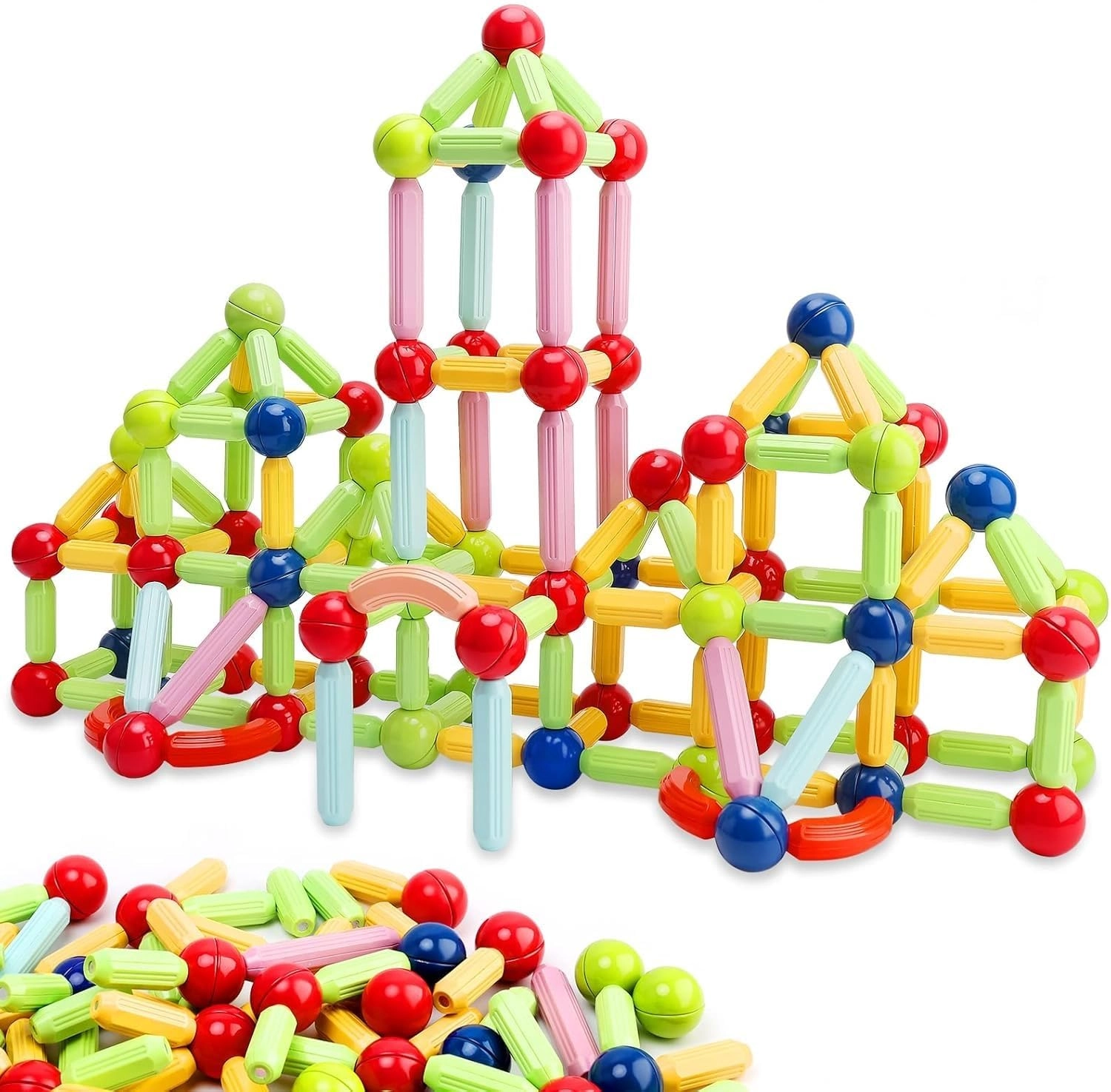 Skytech Magnetic Sticks Building Blocks - 64 pcs