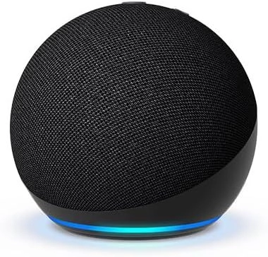 Echo Dot 5th Gen - Alexa Charcoal - Improved audio, Sleek design