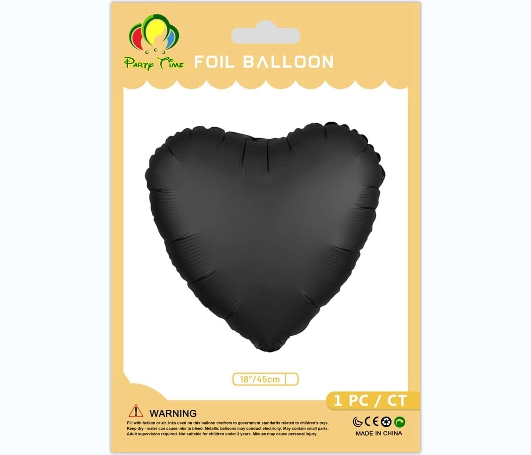 Heart Foil Balloon - 1-Piece Valentines