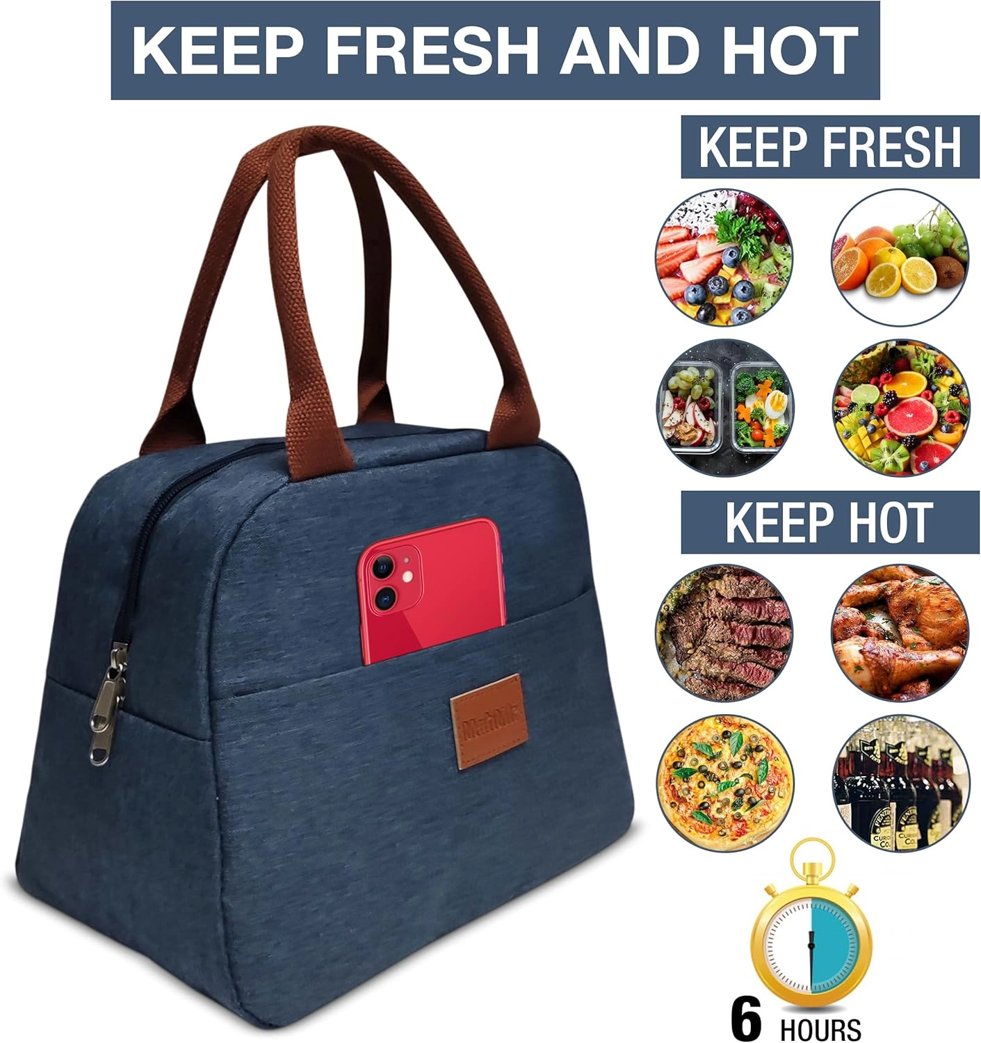 Insulated Lunch Bag - Leakproof Thermal