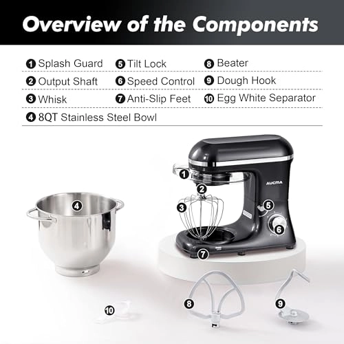 Stand Mixer - 8 Quarts 900 watts