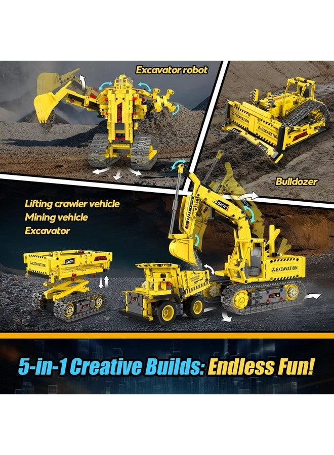 Robot Building Kits - 5-in-1 555 pcs