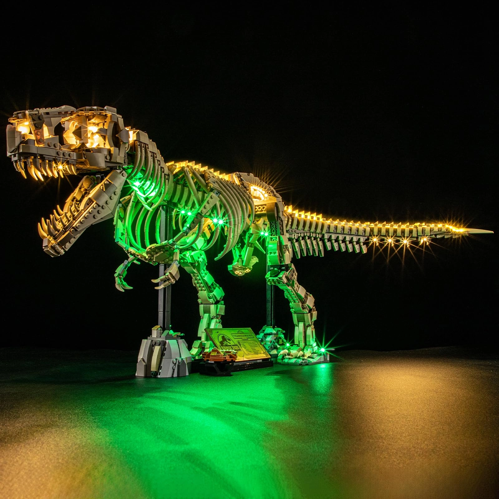 YEABRICKS LED Light Kit - 76968 Jurassic World Dinosaur Fossils Tyrannosaurus rex