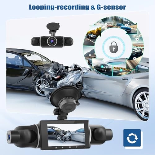 4-Channel Dash Cam - 1080P 30FPS