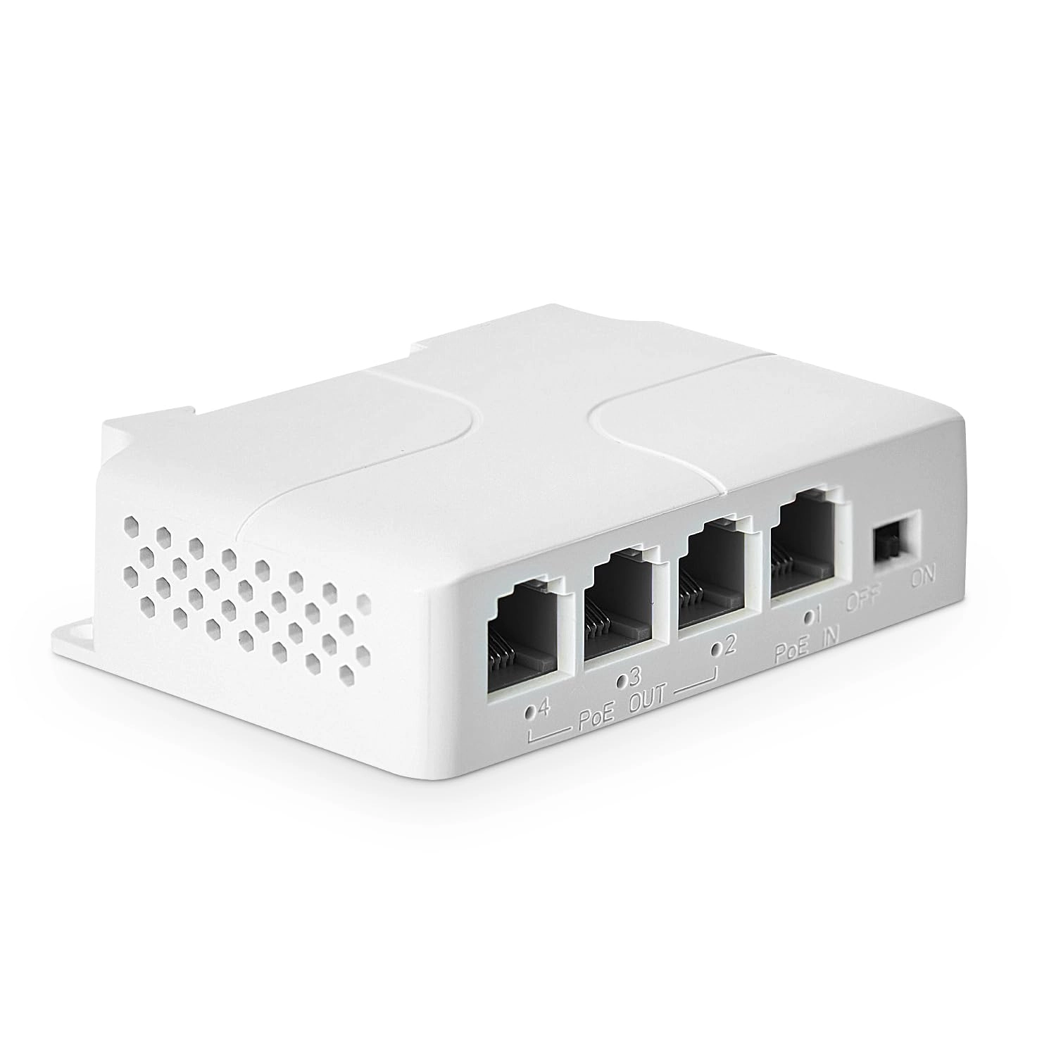 PoE Extender - 4 ports 24W 44-57V IEEE802.3af/at 10/100Mbps