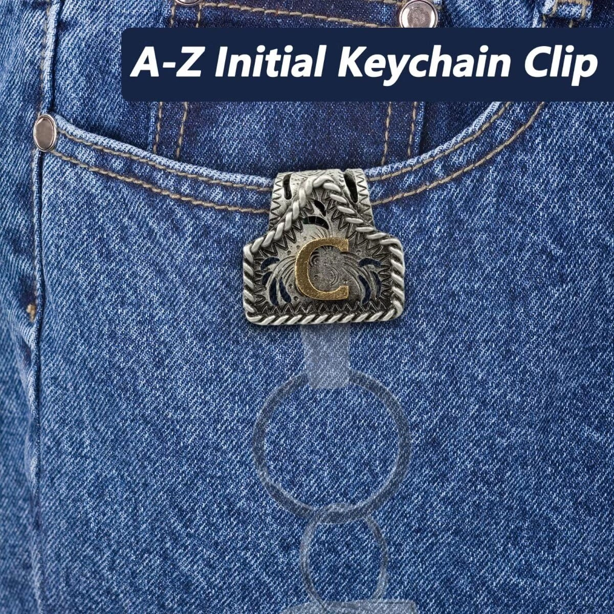 Letter Keychain - Western
