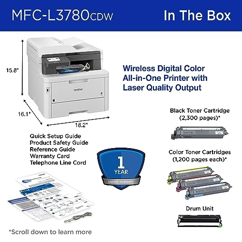 MFCL3780CDW - Laser Color