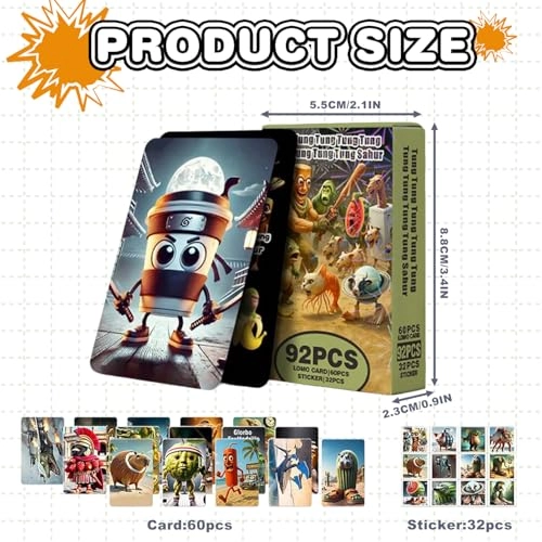 Brainrot - Card Game - 92 Piece with Stickers