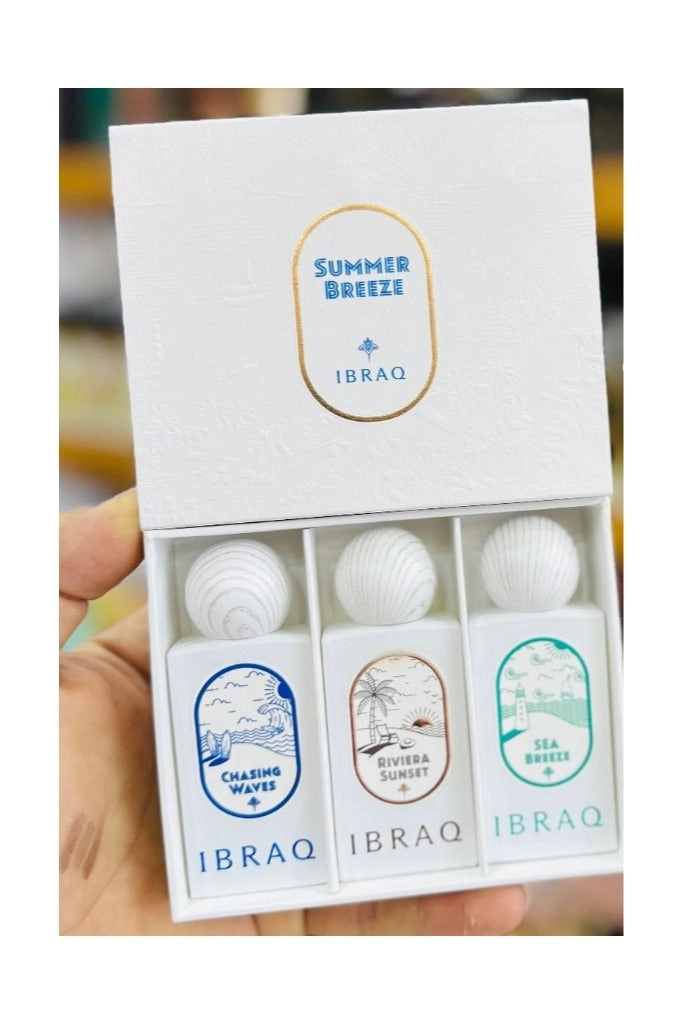 Sea Breeze - Eau de Parfum 10ml + Chasing Waves - Eau de Parfum 10ml + Riviera Sunset - Eau de Parfum 10ml