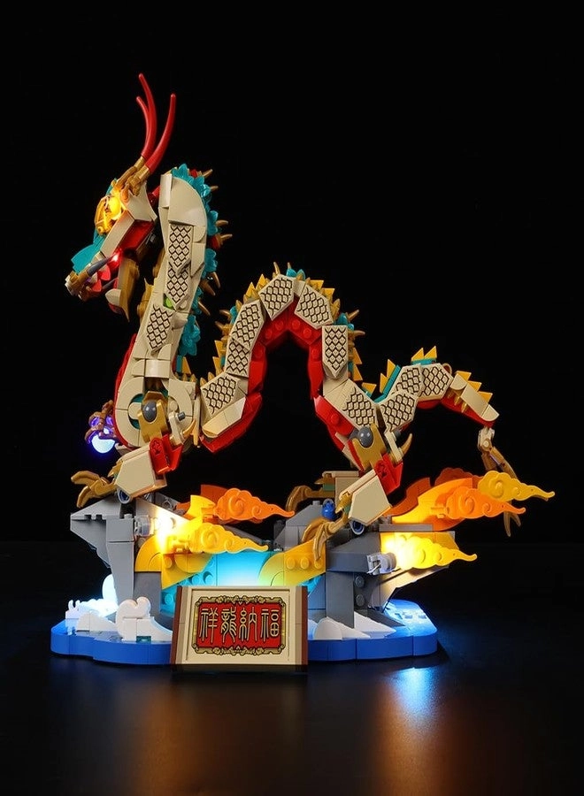 Light Kit Compatible with Lego Auspicious Dragon 80112 - Lights Only Classic Version