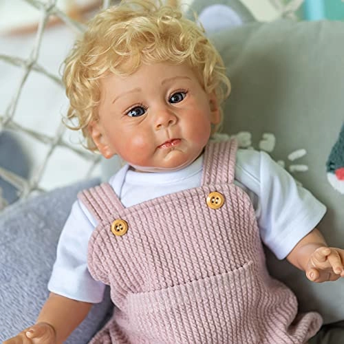 Huxley Reborn Baby Doll - 58CM Silicone vinyl Rooted Blonde Hair