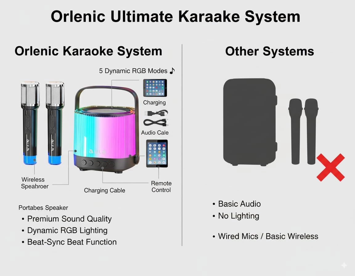 Portable Karaoke Machine - 2 7W
