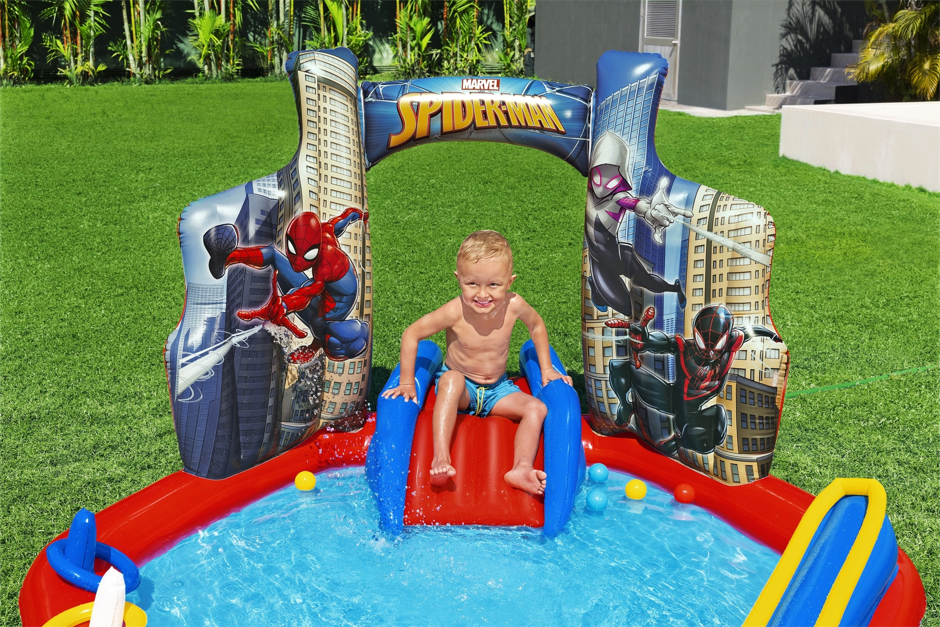 Spider-Man Inflatable Play Center - 165 L