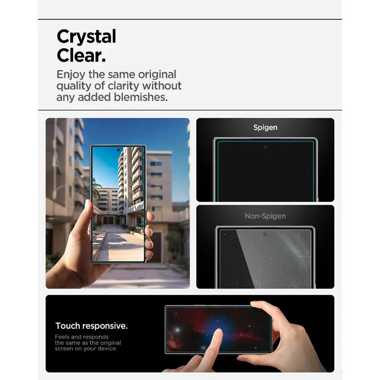 Clear Tempered Glass Screen Protector for Galaxy Z Fold7 (2-Pack)