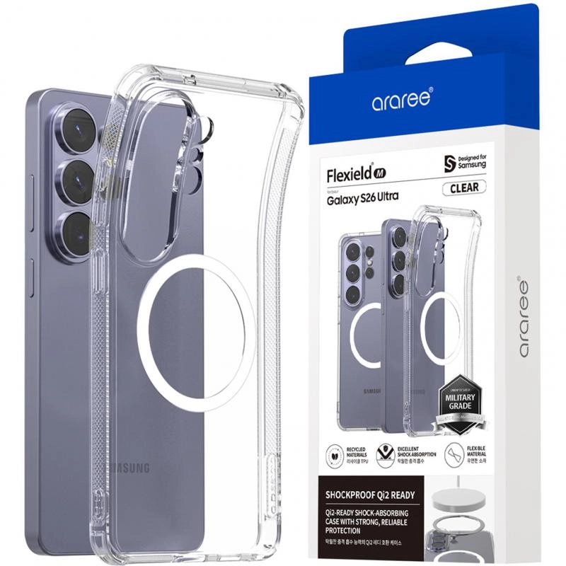 araree Flexield M Back Cover with MagSafe for Samsung Galaxy S26 Ultra