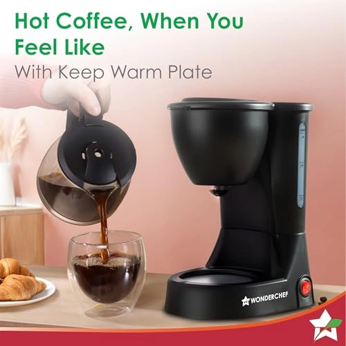 Swift Brew - Anti-Drip System Keep-Warm Plate Borosilicate Glass Carafe