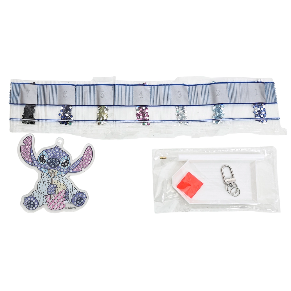 Diamond Painting Keychain Kit - Lilo & Stitch