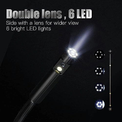 Dual Lens Industrial Endoscope - 8mm 5m