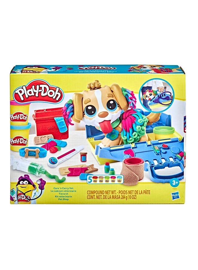 Hasbro Care And Carry Vet Playset - 10 Tools 5 Modeling Compound Colors (F3639)